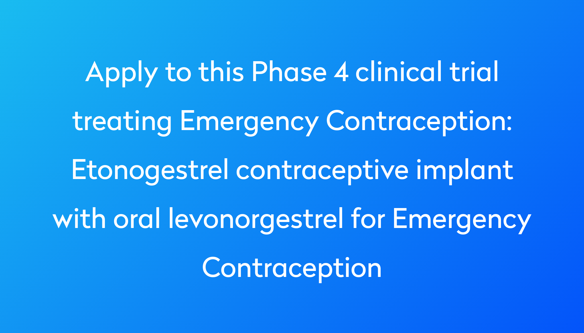 Etonogestrel contraceptive implant with oral for